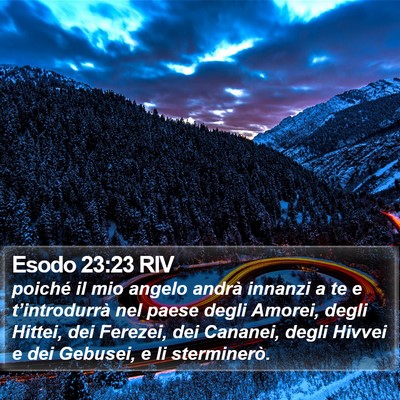 Esodo 23:23 RIV Bible Verse Image