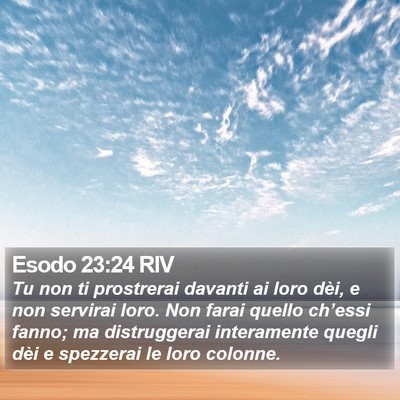 Esodo 23:24 RIV Bible Verse Image