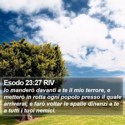 Esodo 23:27 RIV Bible Verse Image