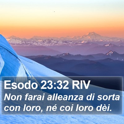 Esodo 23:32 RIV Bible Verse Image