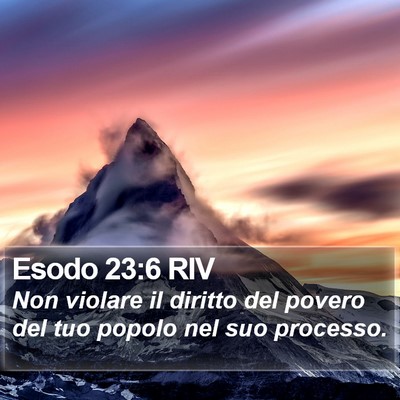 Esodo 23:6 RIV Bible Verse Image