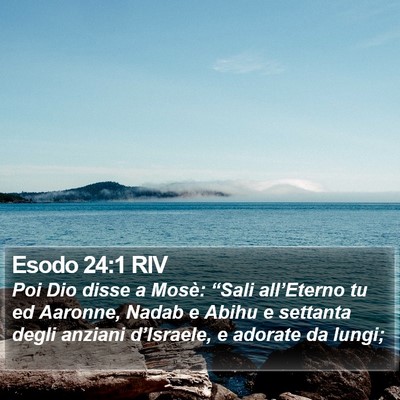 Esodo 24:1 RIV Bible Verse Image