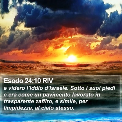 Esodo 24:10 RIV Bible Verse Image