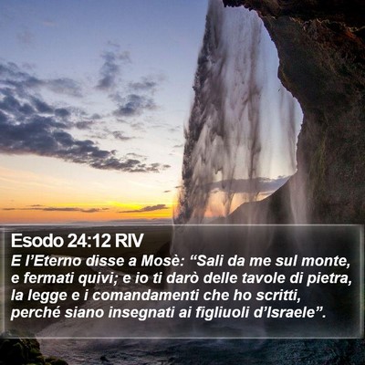 Esodo 24:12 RIV Bible Verse Image