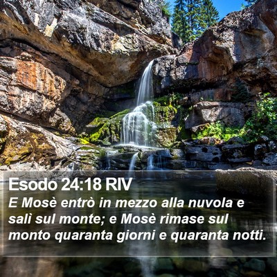 Esodo 24:18 RIV Bible Verse Image