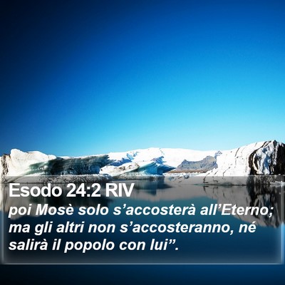 Esodo 24:2 RIV Bible Verse Image