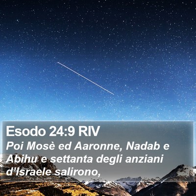 Esodo 24:9 RIV Bible Verse Image