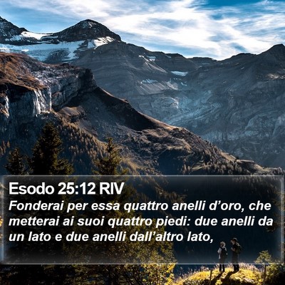 Esodo 25:12 RIV Bible Verse Image
