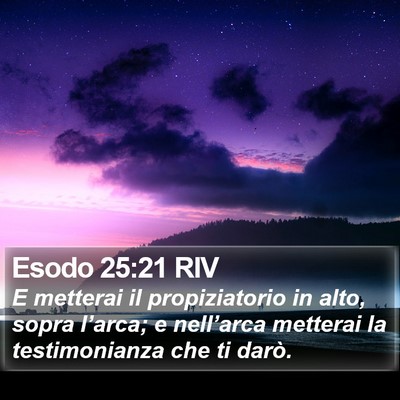 Esodo 25:21 RIV Bible Verse Image