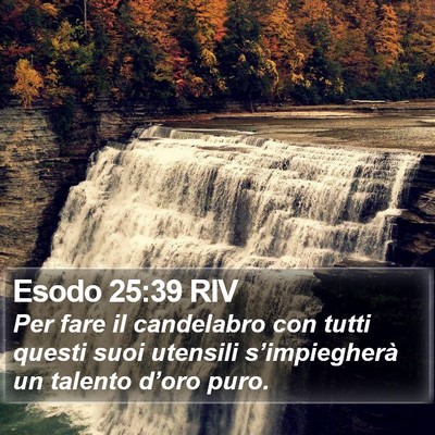 Esodo 25:39 RIV Bible Verse Image