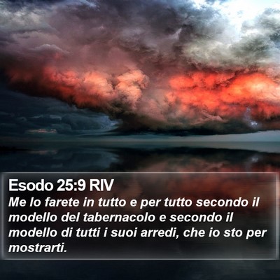 Esodo 25:9 RIV Bible Verse Image