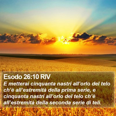 Esodo 26:10 RIV Bible Verse Image