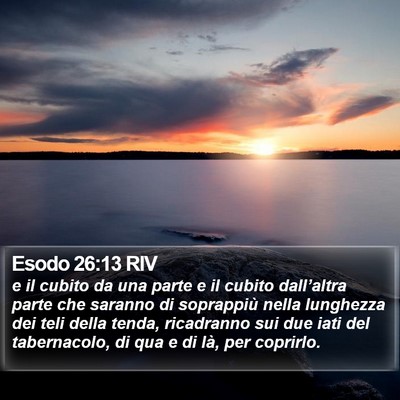 Esodo 26:13 RIV Bible Verse Image