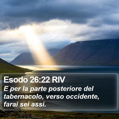Esodo 26:22 RIV Bible Verse Image