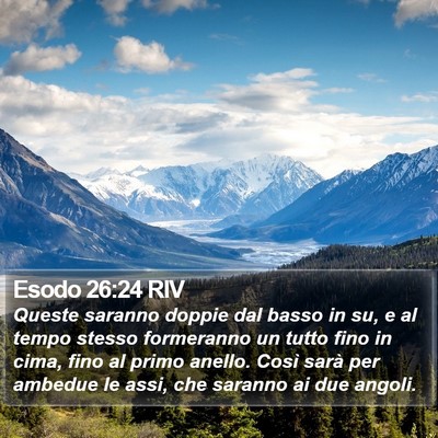 Esodo 26:24 RIV Bible Verse Image
