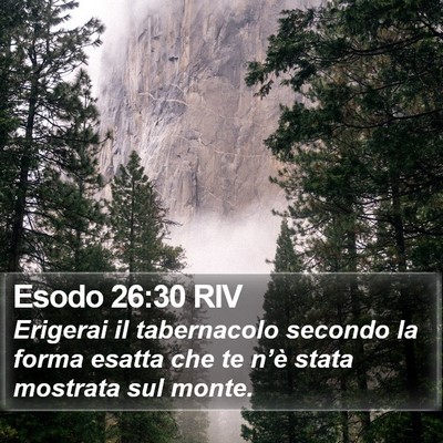 Esodo 26:30 RIV Bible Verse Image