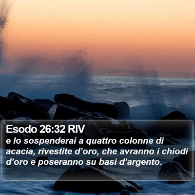 Esodo 26:32 RIV Bible Verse Image