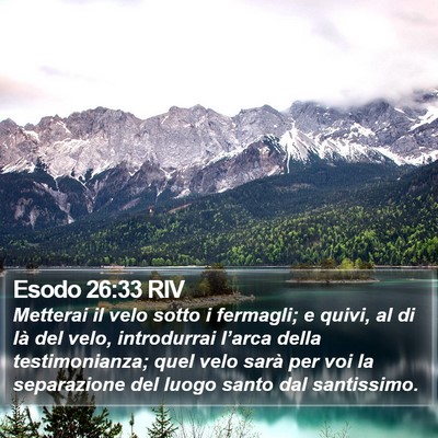 Esodo 26:33 RIV Bible Verse Image