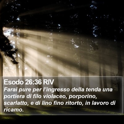 Esodo 26:36 RIV Bible Verse Image