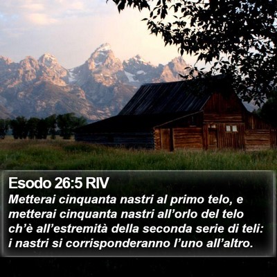 Esodo 26:5 RIV Bible Verse Image