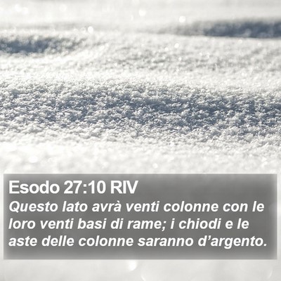 Esodo 27:10 RIV Bible Verse Image