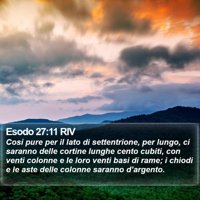 Esodo 27:11 RIV Bible Verse Image