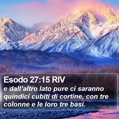 Esodo 27:15 RIV Bible Verse Image