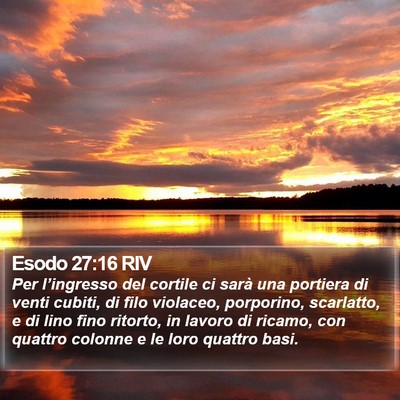 Esodo 27:16 RIV Bible Verse Image