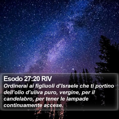 Esodo 27:20 RIV Bible Verse Image