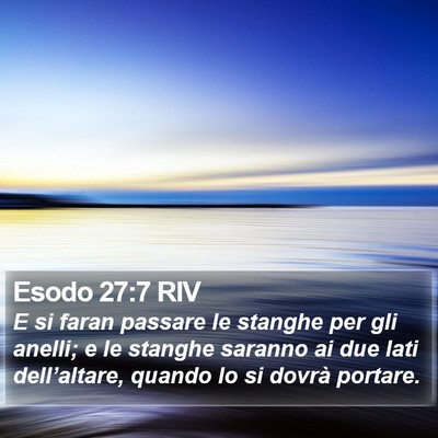 Esodo 27:7 RIV Bible Verse Image