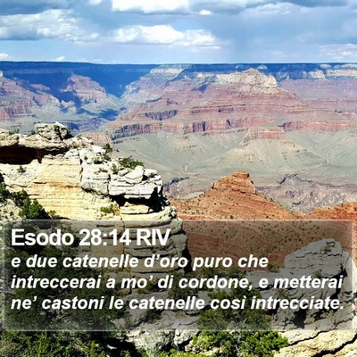 Esodo 28:14 RIV Bible Verse Image