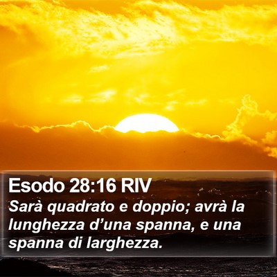 Esodo 28:16 RIV Bible Verse Image