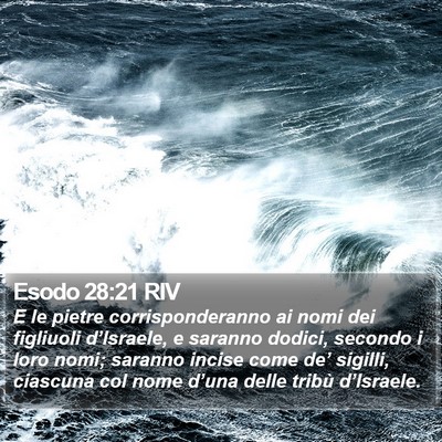 Esodo 28:21 RIV Bible Verse Image