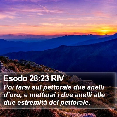 Esodo 28:23 RIV Bible Verse Image