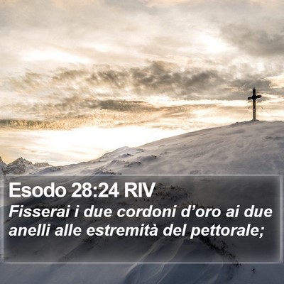 Esodo 28:24 RIV Bible Verse Image