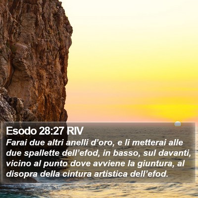 Esodo 28:27 RIV Bible Verse Image