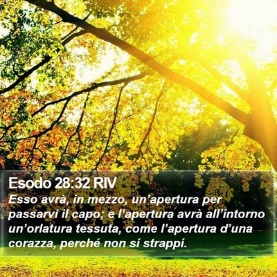 Esodo 28:32 RIV Bible Verse Image