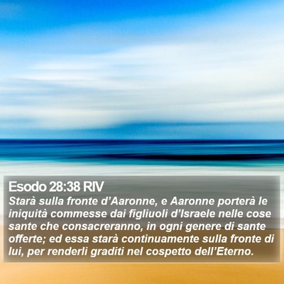 Esodo 28:38 RIV Bible Verse Image