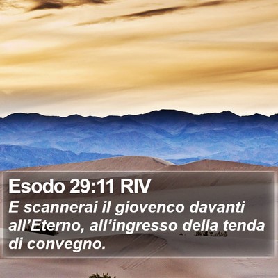 Esodo 29:11 RIV Bible Verse Image