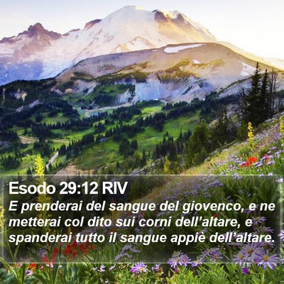 Esodo 29:12 RIV Bible Verse Image