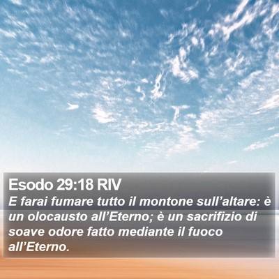 Esodo 29:18 RIV Bible Verse Image
