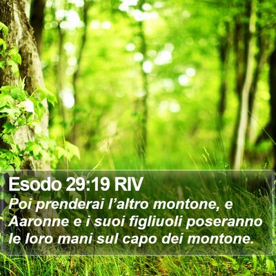 Esodo 29:19 RIV Bible Verse Image
