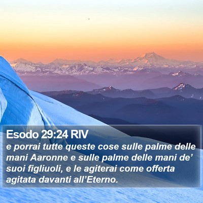 Esodo 29:24 RIV Bible Verse Image