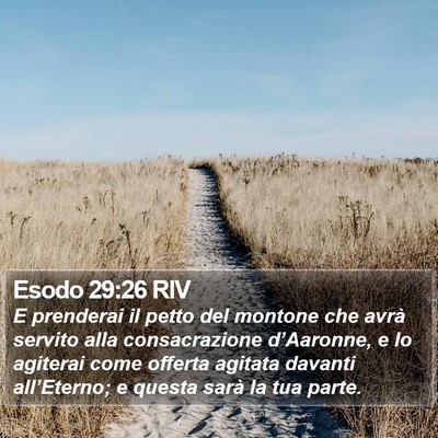 Esodo 29:26 RIV Bible Verse Image