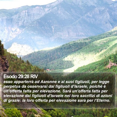 Esodo 29:28 RIV Bible Verse Image