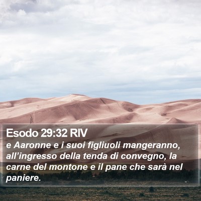 Esodo 29:32 RIV Bible Verse Image