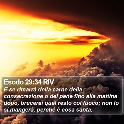 Esodo 29:34 RIV Bible Verse Image