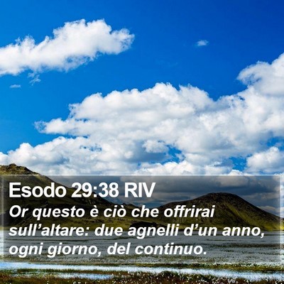 Esodo 29:38 RIV Bible Verse Image