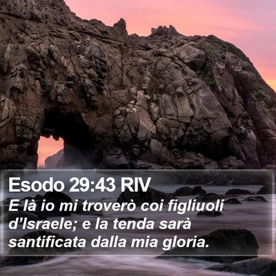 Esodo 29:43 RIV Bible Verse Image