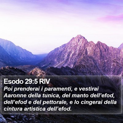Esodo 29:5 RIV Bible Verse Image